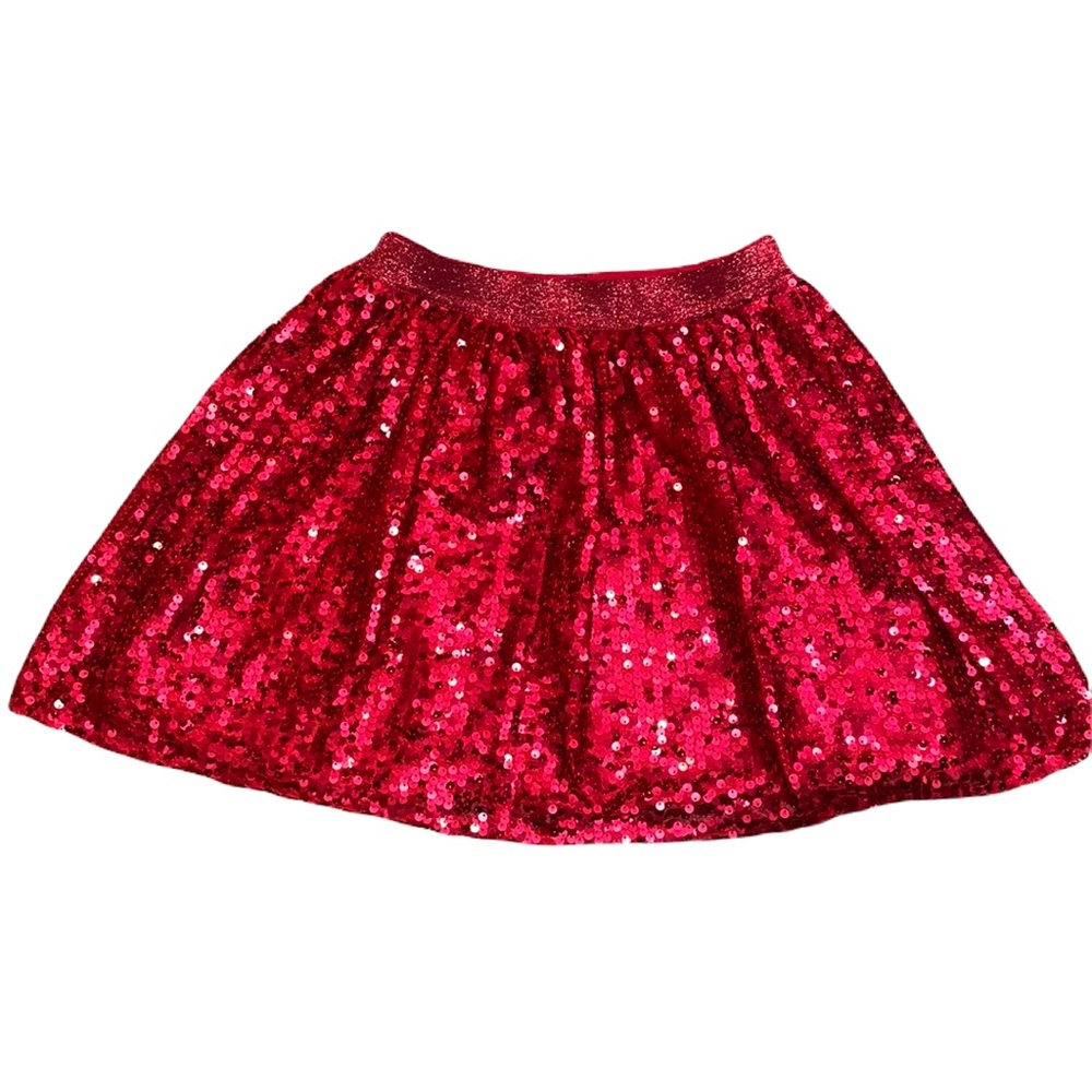 Cat & Jack Red Sequin Skirt